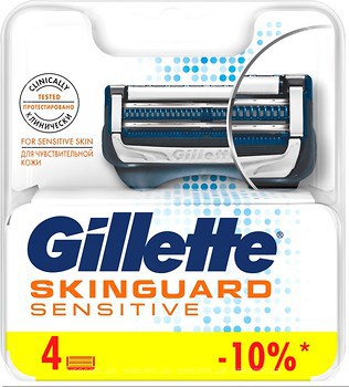Фото Gillette змінні картриджі SkinGuard Sensitive 4 шт