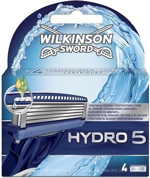 Фото Wilkinson Sword (Schick) змінні картриджі HYDRO 5 4 шт