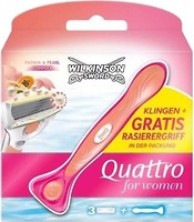 Фото Wilkinson Sword (Schick) станок для гоління Quattro жіночий з 3 змінними картриджами