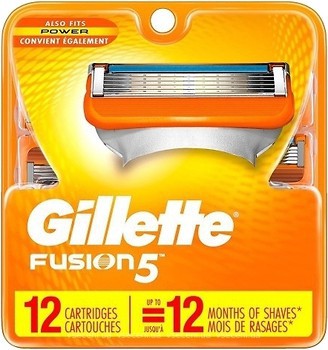 Фото Gillette змінні картриджі Fusion5 12 шт