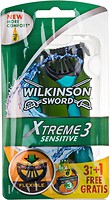 Фото Wilkinson Sword (Schick) станок для гоління Xtreme3 Sensitive одноразовий 4 шт