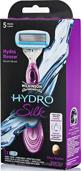 Фото Wilkinson Sword (Schick) станок для гоління HYDRO Silk жіночий з 1 змінним картриджем