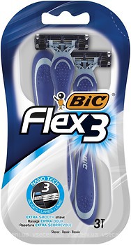 Фото BIC станок для гоління Flex 3 одноразовий 3 шт