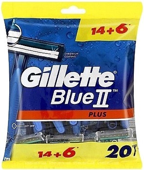 Фото Gillette станок для гоління Blue 2 одноразовий 20 шт