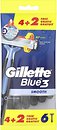 Фото Gillette станок для гоління Blue 3 Smooth одноразовий 6 шт