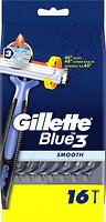 Фото Gillette станок для гоління Blue 3 Smooth одноразовий 16 шт