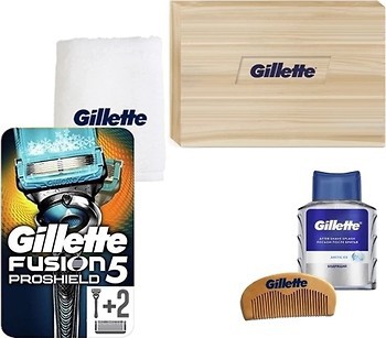 Фото Gillette подарунковий набір Fusion5 Proshield Chill Limited Edition з 2 змінними картриджами