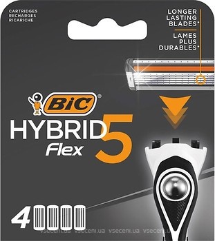 Фото BIC змінні картриджі Flex 5 Hybrid 4 шт