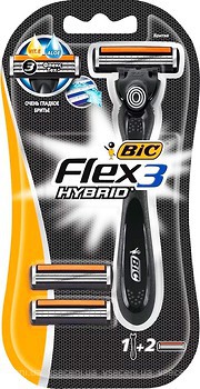 Фото BIC станок для гоління Flex 3 Hybrid з 2 змінними картриджами