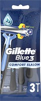 Фото Gillette станок для гоління Blue 3 Comfort Slalom одноразовий 3 шт