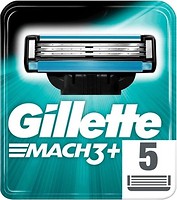Фото Gillette змінні картриджі Mach 3 5 шт