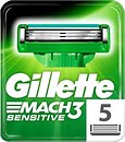 Фото Gillette змінні картриджі Mach 3 Sensitive 5 шт