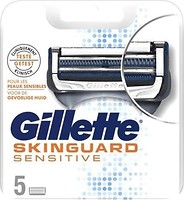 Фото Gillette змінні картриджі SkinGuard Sensitive 5 шт