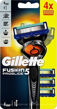 Фото Gillette станок для гоління Fusion5 ProGlide Flexball з 4 змінними картриджами