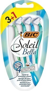 Фото BIC станок для гоління Soleil Bella одноразовий жіночий 4 шт