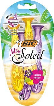 Фото BIC станок для гоління Miss Soleil Tropical одноразовий жіночий 4 шт