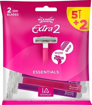 Фото Wilkinson Sword (Schick) бритвенный станок Extra 2 Essentials одноразовый женский 7 шт