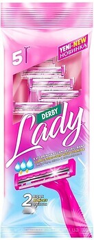 Фото Derby Lady станок для гоління з 2 лезами одноразовий 5 шт
