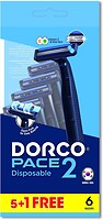 Фото Dorco станок для гоління Pace 2 одноразовий 6 шт