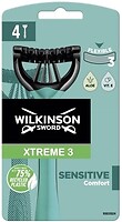 Фото Wilkinson Sword (Schick) станок для гоління Xtreme3 Sensitive Comfort одноразовий 4 шт