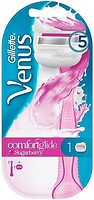 Фото Gillette Venus бритвенный станок Comfortglide Sugarberry с 1 сменным картриджем