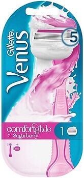 Фото Gillette Venus станок для гоління Comfortglide Sugarberry з 1 змінним картриджем