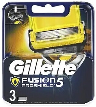Фото Gillette змінні картриджі Fusion5 ProShield 3 шт