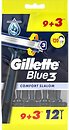 Фото Gillette станок для гоління Blue 3 Comfort Slalom одноразовий 12 шт