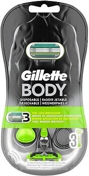 Фото Gillette станок для гоління Body Disposable одноразовий 3 шт