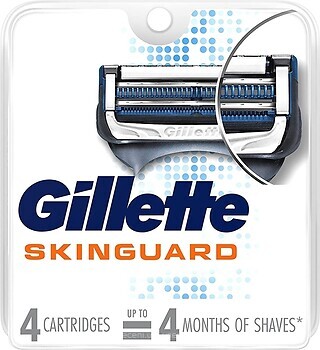 Фото Gillette змінні картриджі SkinGuard 4 шт