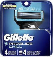 Фото Gillette змінні картриджі Fusion5 ProGlide Chill 4 шт