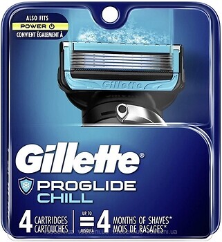 Фото Gillette змінні картриджі Fusion5 ProGlide Chill 4 шт