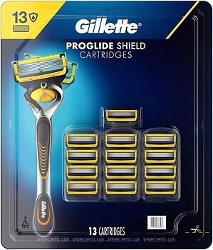 Фото Gillette змінні картриджі ProGlide Shield 13 шт