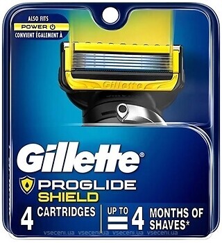 Фото Gillette змінні картриджі ProGlide Shield Power 4 шт