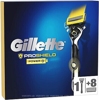 Фото Gillette станок для гоління ProShield Power з 9 змінними картриджами