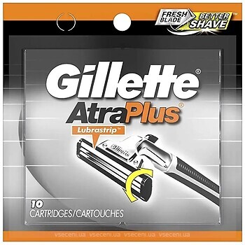 Фото Gillette змінні картриджі AtraPlus 10 шт