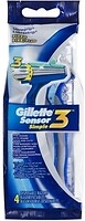 Фото Gillette станок для гоління Sensor 3 Simple одноразовий 4 шт