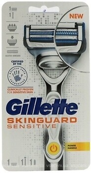 Фото Gillette станок для гоління SkinGuard Sensitive Power з 1 змінним картриджем