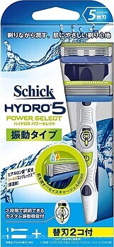 Фото Wilkinson Sword (Schick) бритвенный станок HYDRO 5 Power Select с 2 сменными картриджами