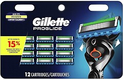 Фото Gillette змінні картриджі ProGlide Power 12 шт