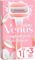 Фото Gillette Venus станок для гоління Comfortglide Spa Breeze з 4 змінними картриджами