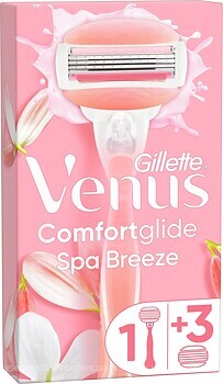 Фото Gillette Venus станок для гоління Comfortglide Spa Breeze з 4 змінними картриджами