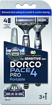 Фото Dorco станок для гоління Pace 4 Pro одноразовий 3 шт