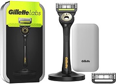 Фото Gillette станок для гоління Labs Black and gold edition з 2 змінними картриджами