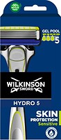 Фото Wilkinson Sword (Schick) бритвенный станок HYDRO 5 Skin Protection Sensitive с 1 сменным картриджем