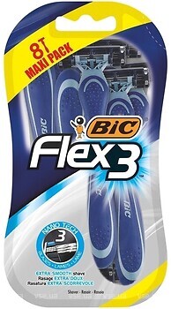 Фото BIC станок для гоління Flex 3 Comfort одноразовий 8 шт