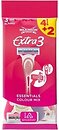 Фото Wilkinson Sword (Schick) бритвенный станок Extra 3 Beauty Essentials Colour Mix одноразовый женский 6 шт