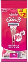 Фото Wilkinson Sword (Schick) станок для гоління Extra 3 Beauty Essentials Colour Mix одноразовий жіночий 6 шт