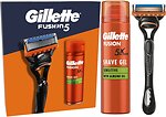 Фото Gillette подарунковий набір Fusion5 з 1 змінним картриджем і гелем для голінням Fusion Sensitive 200 мл