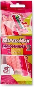 Фото Super-Max бритвенный станок Long Handle 2 женский 5 шт